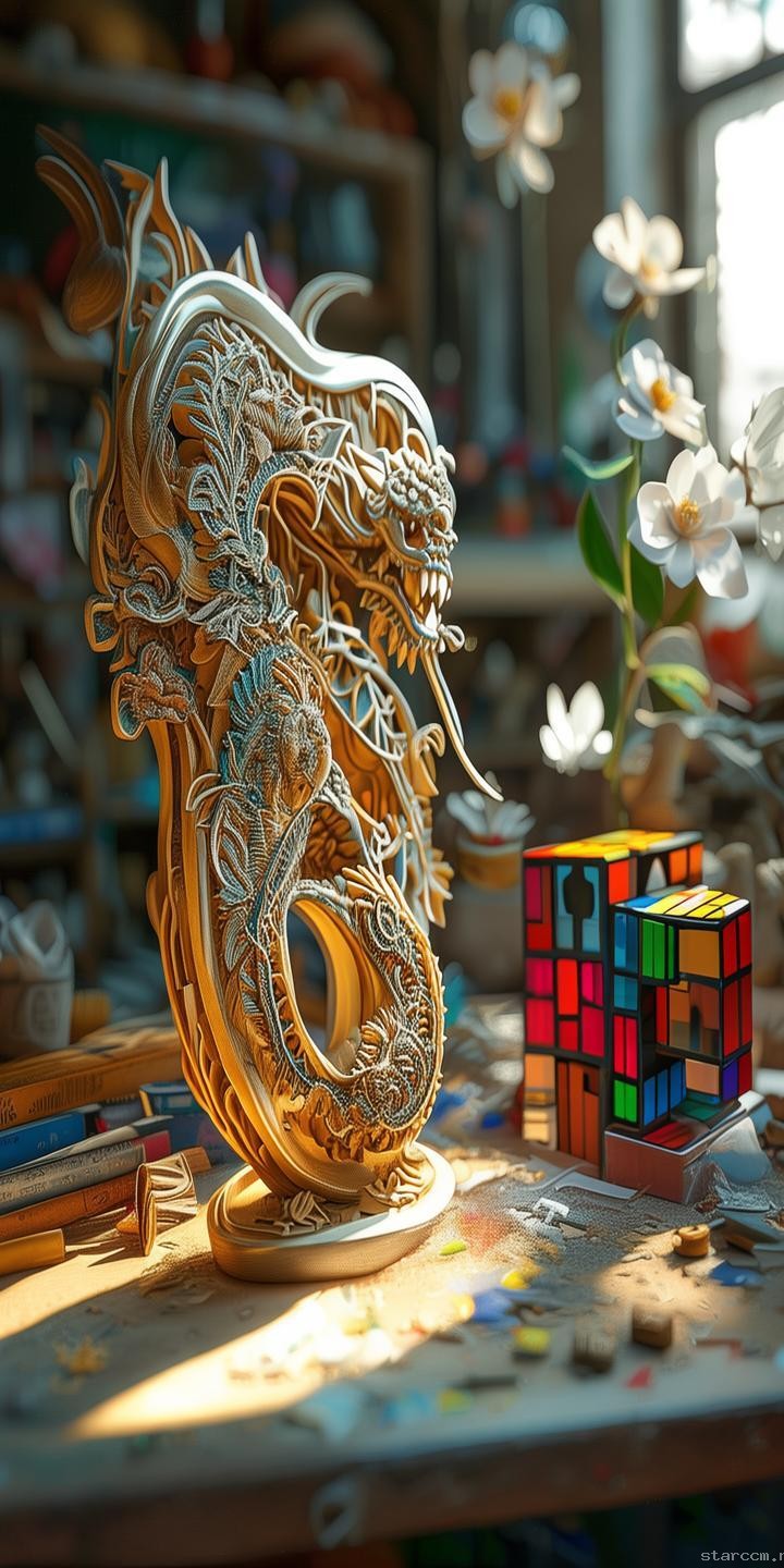 创意无界，手工玩出新花样！🎨✨ 牙雕, 折叠纸雕, 剪纸, 百变魔方